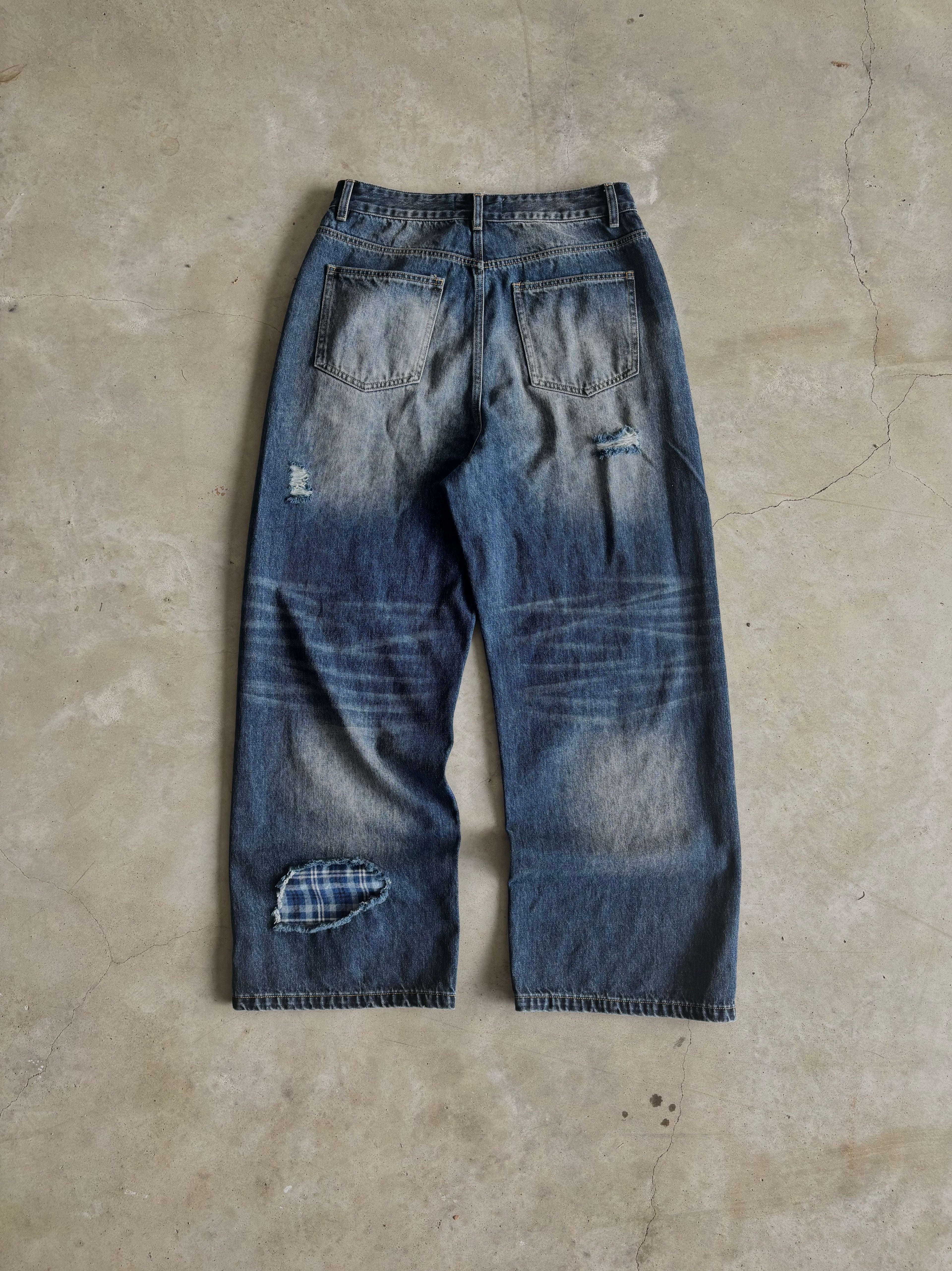 Plaid Repair Denim
